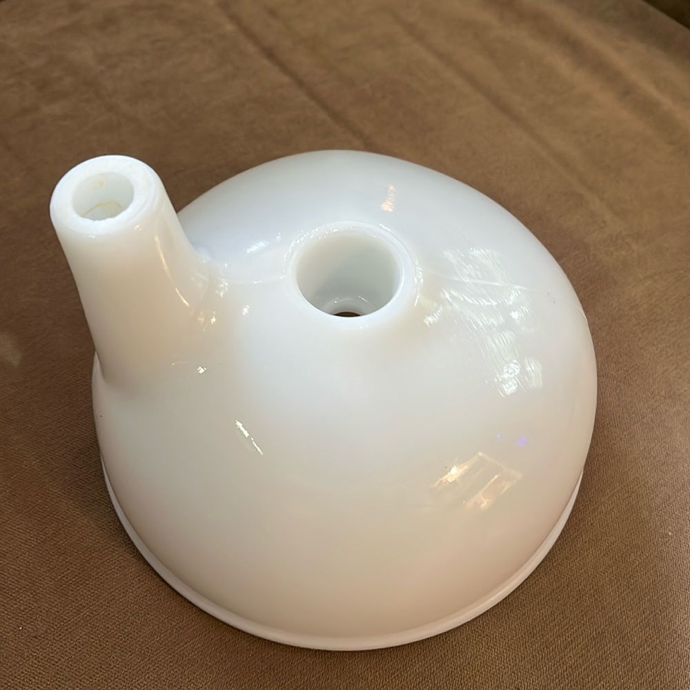 Vintage Sunbeam Mixmaster Juicer Bowl Attachment White Milk Glass Replacement